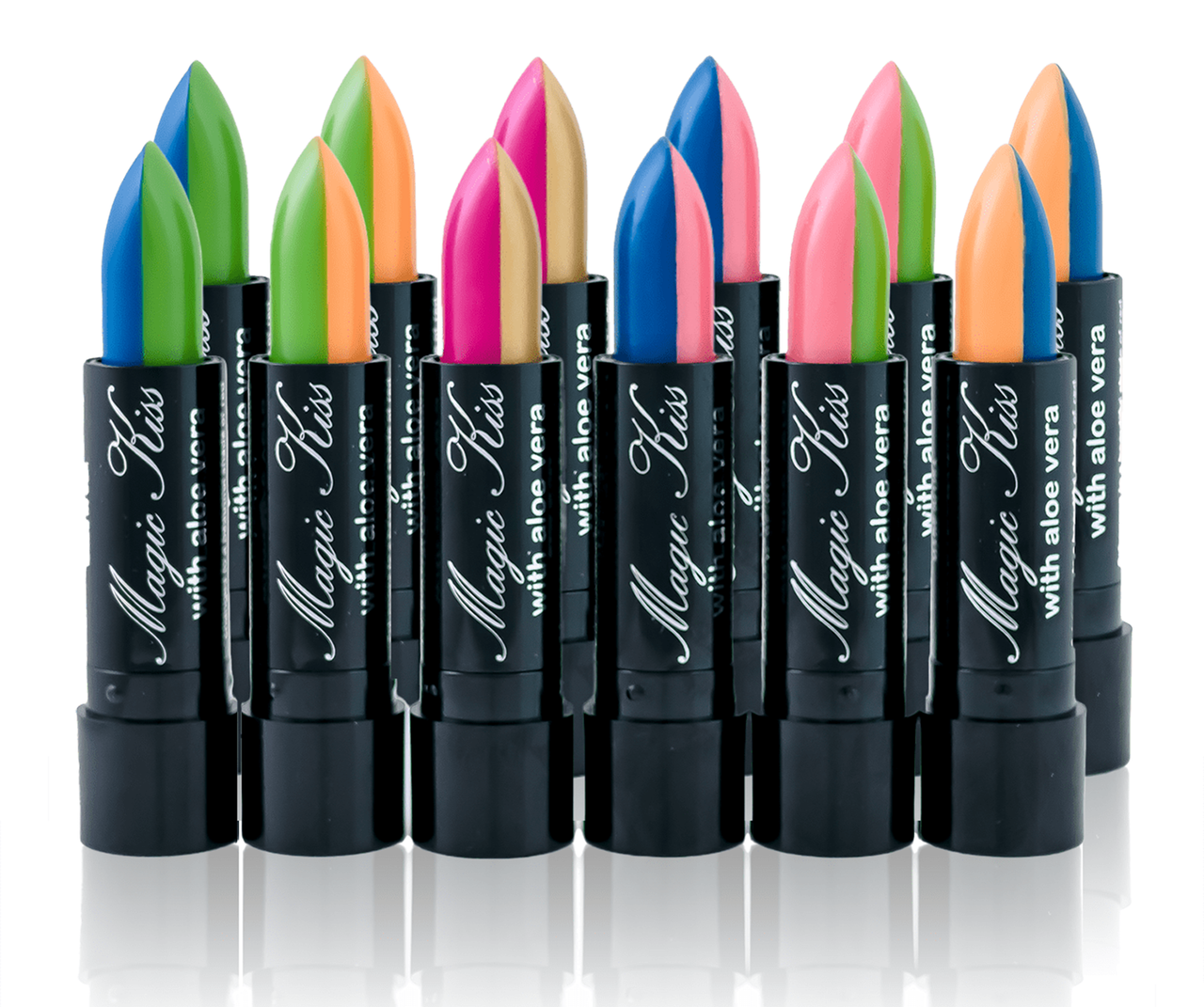 買取り実績  Magic Kiss Aloe Vera Lipstick Twelve Pack: Aloha Sunset 口紅