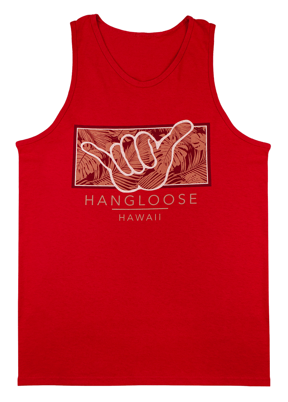 Men's TANK TOP - Hangloose Frame: Red