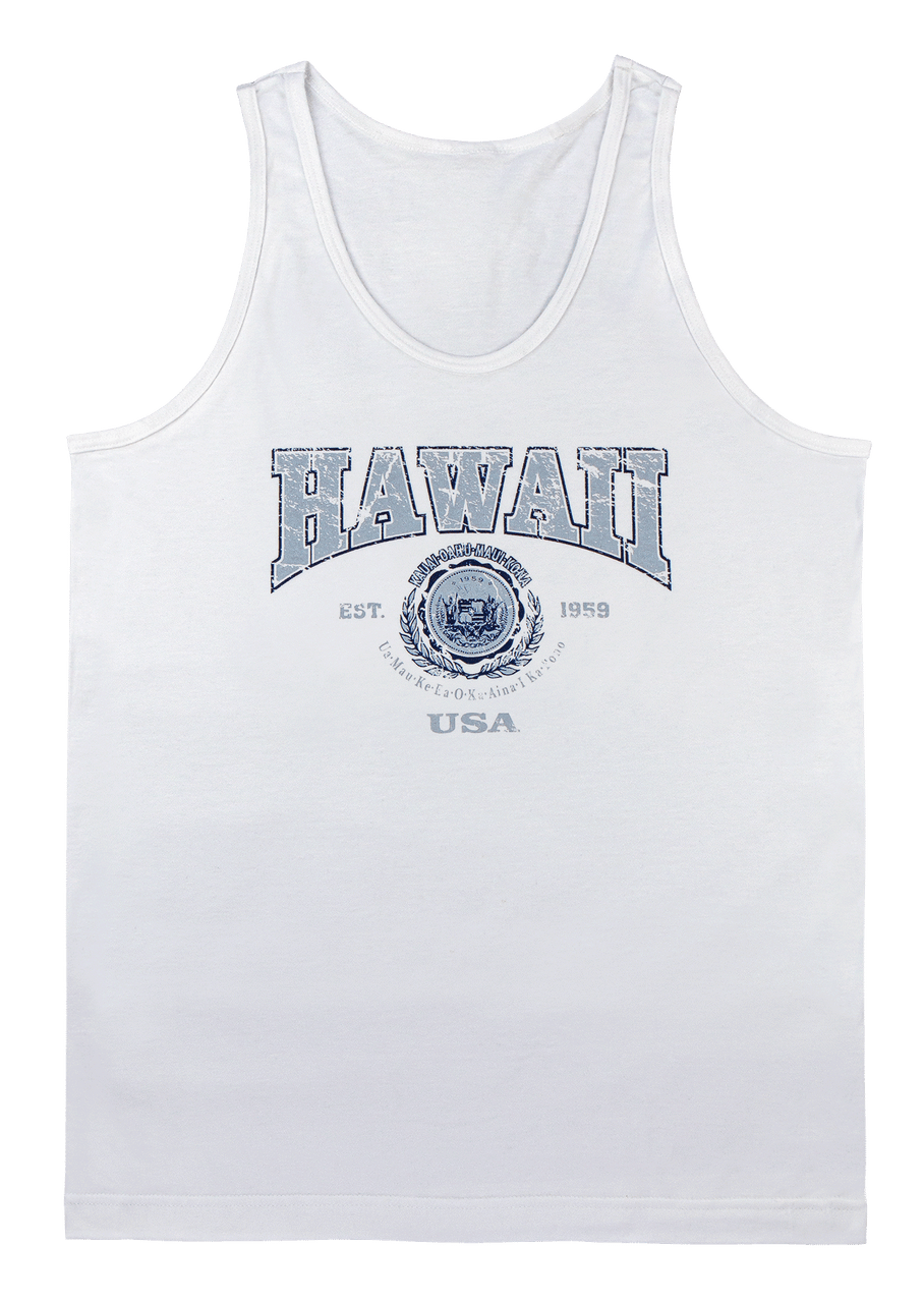 Men's Tank Top - Collegiate: White