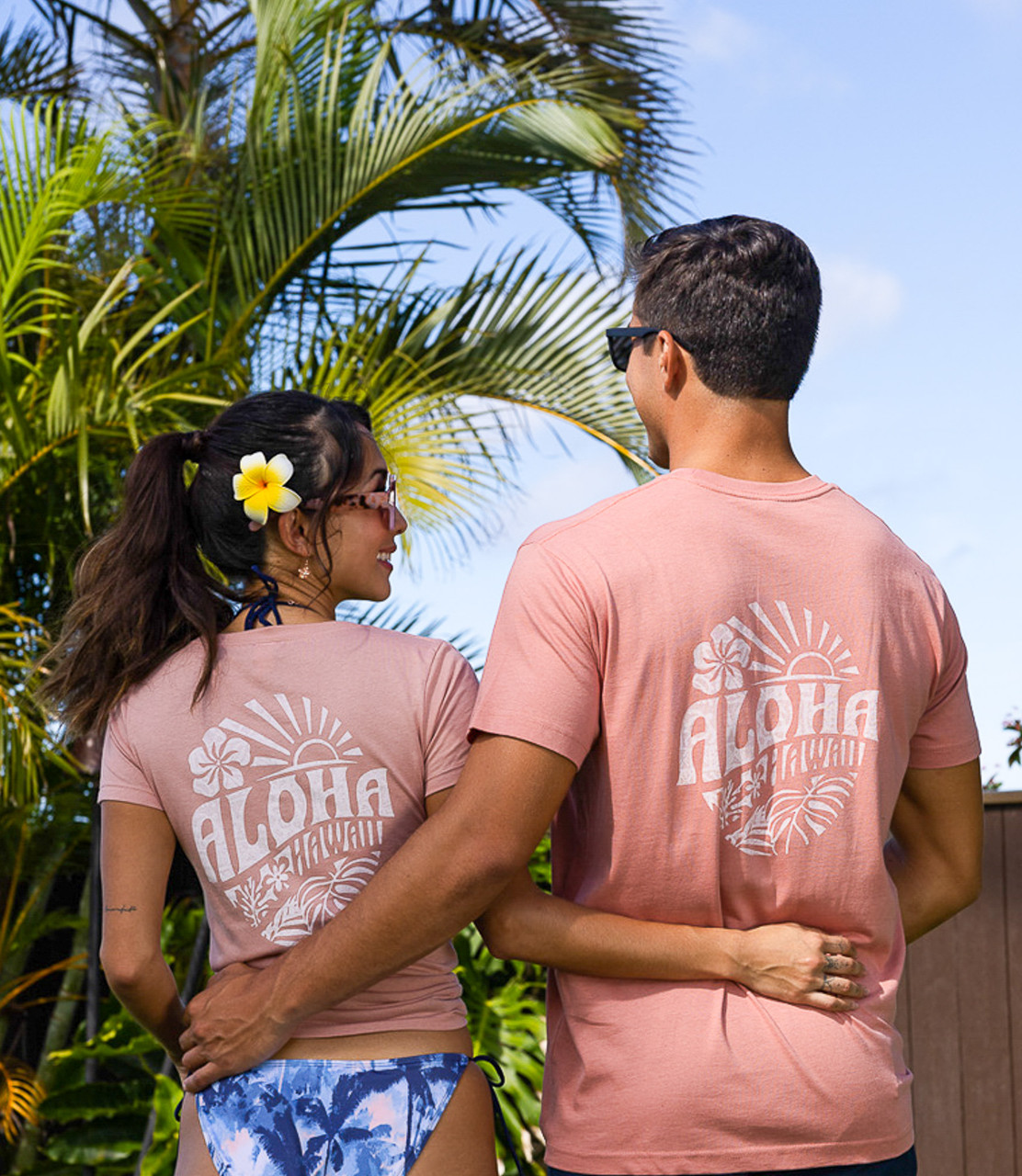 Island Girl® Tee - Sunny Aloha: Dusty Rose