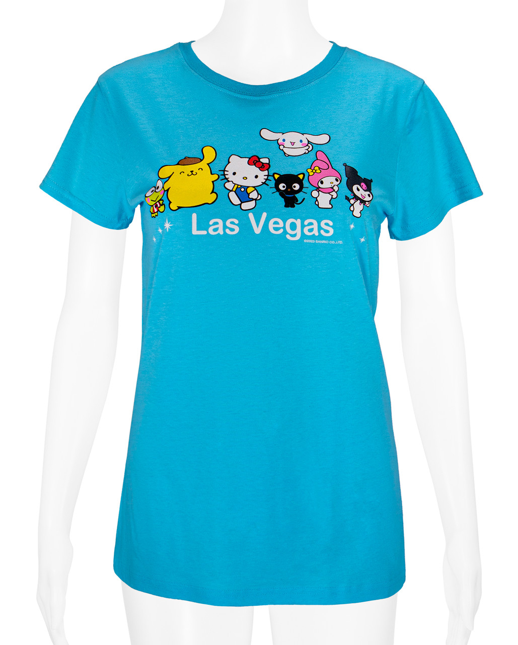 Hello Kitty Friends LAS VEGAS Baby Tee Friends Pool Blue