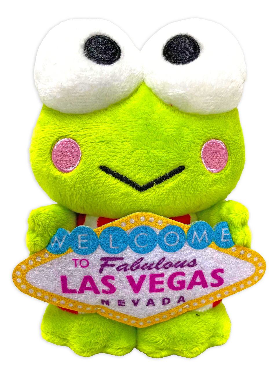 Keroppi LAS VEGAS Plush 4 w/ Strap - Welcome