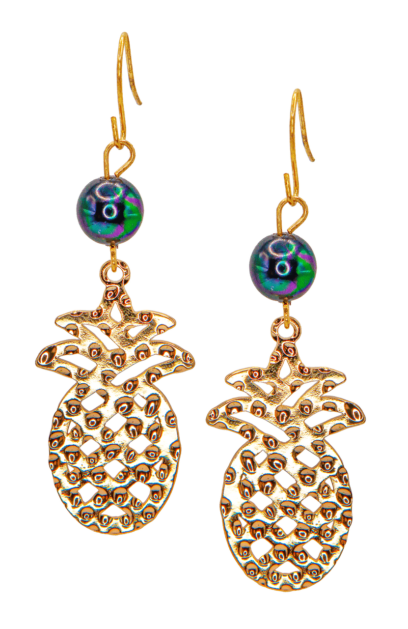Jewel of the Sea Dangle Earrings Pineapple
