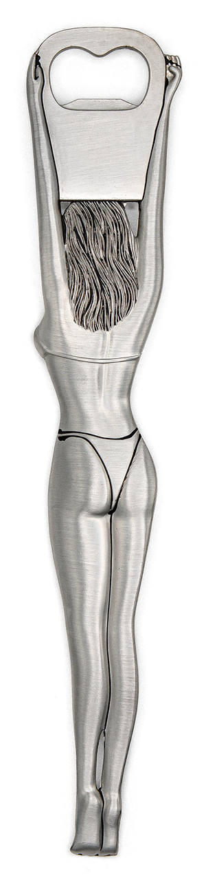 Tropical Pewter Bottle Opener: Standing Wahine