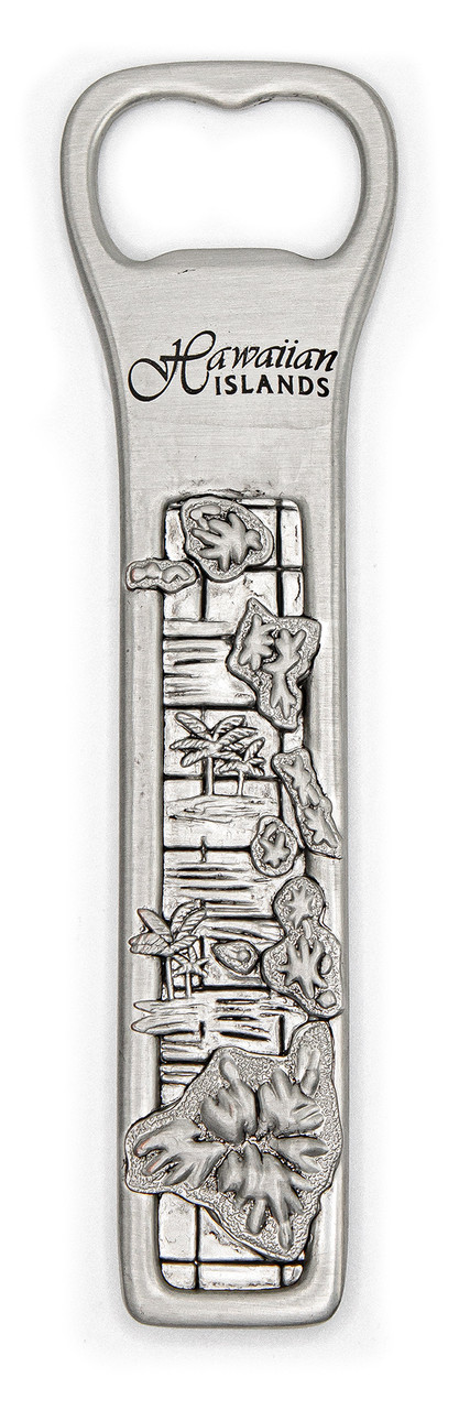 快適グッズ・旅行小物 L DESIGN WORKS Bottle opener Tropical Pewter Bottle Opener: Hawaiian Islands