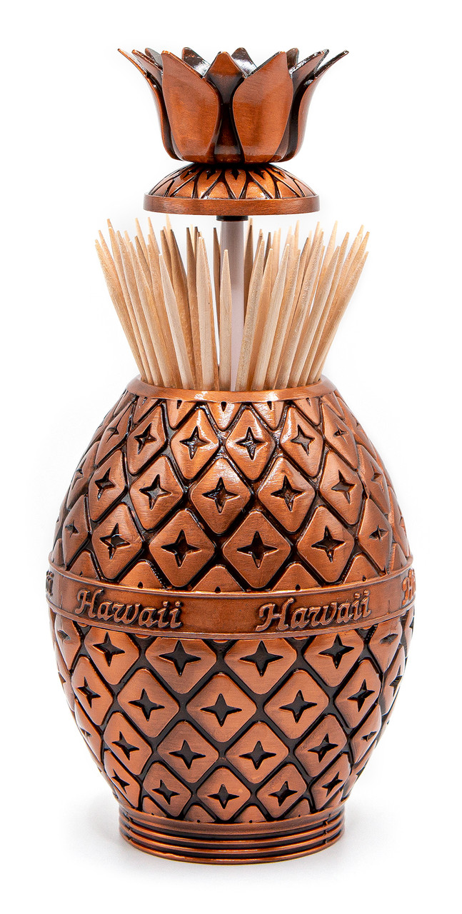 Tropical Pewter Collection: Pineapple Toothpick Holder