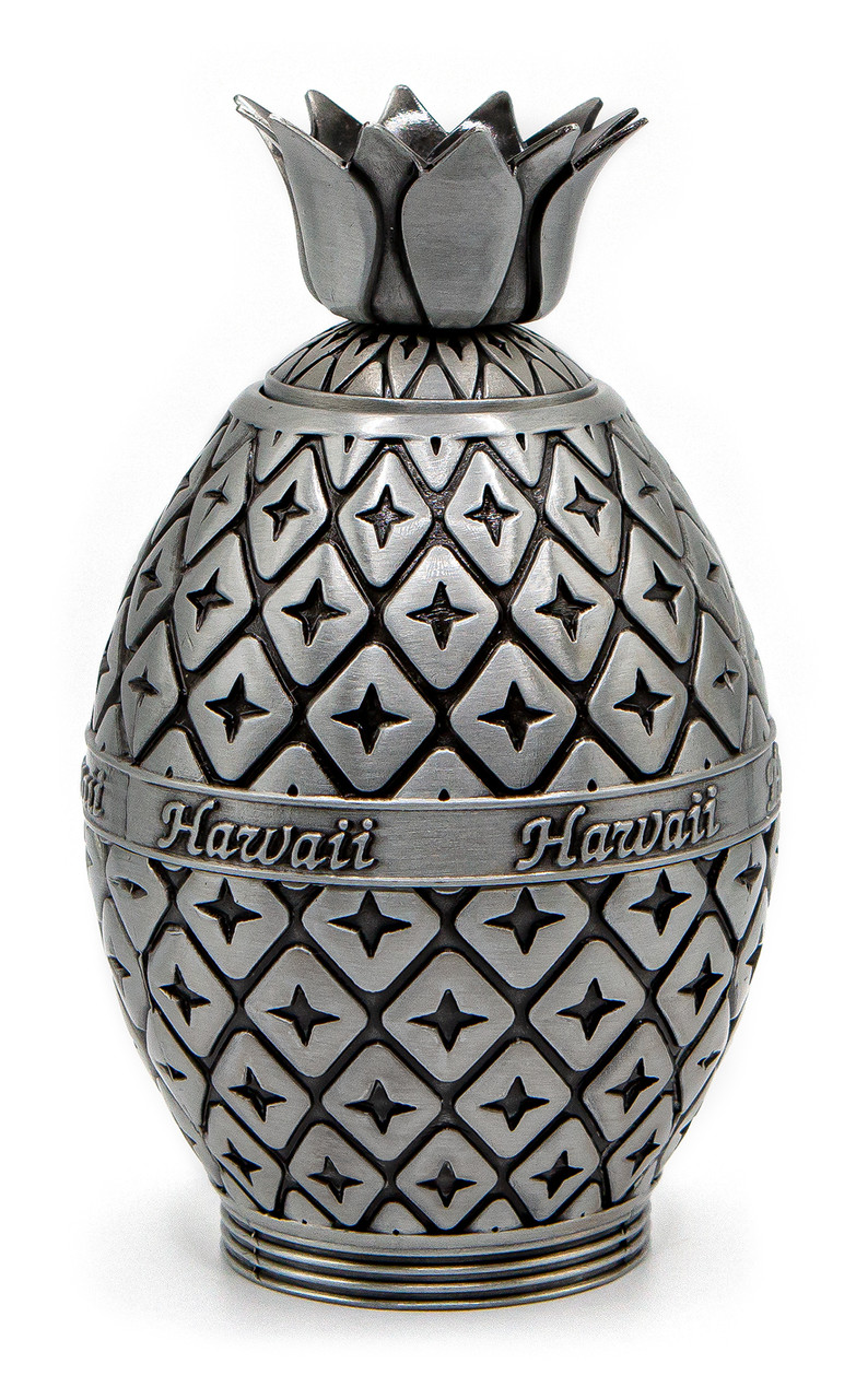 Tropical Pewter Collection: Pineapple Toothpick Holder - Silver