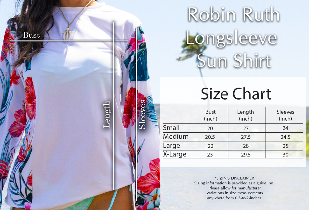 Robin Ruth Longsleeve Sun Shirt - Black Floral Elegance