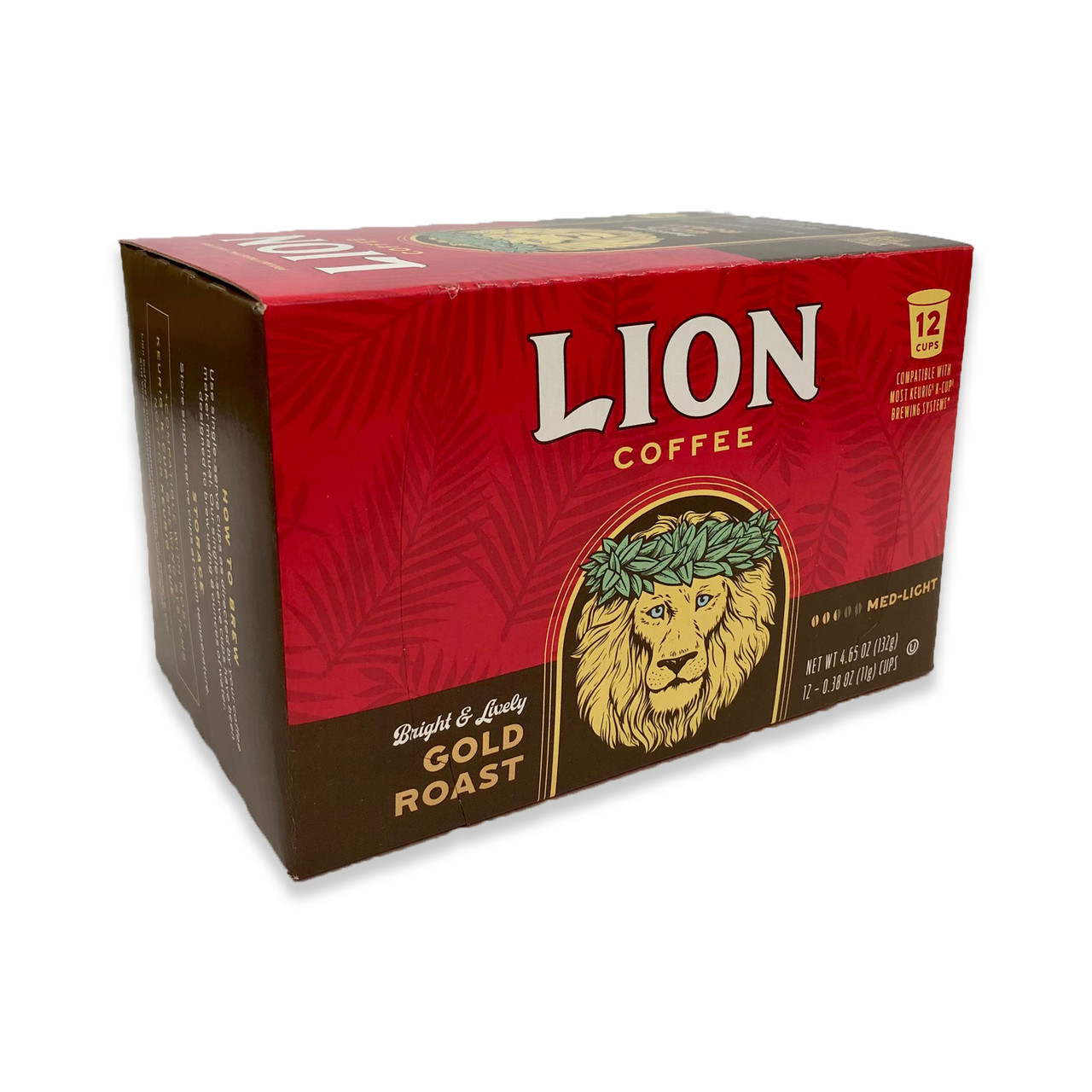 【ぶりん様】LION COFFEE キューリグ 12cups×4 Lion Coffee Single Serve K-Cup Coffee: Gold Roast