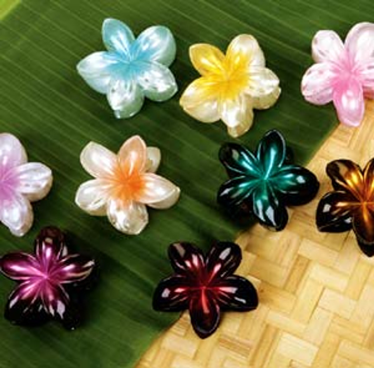 plastic plant hair clip