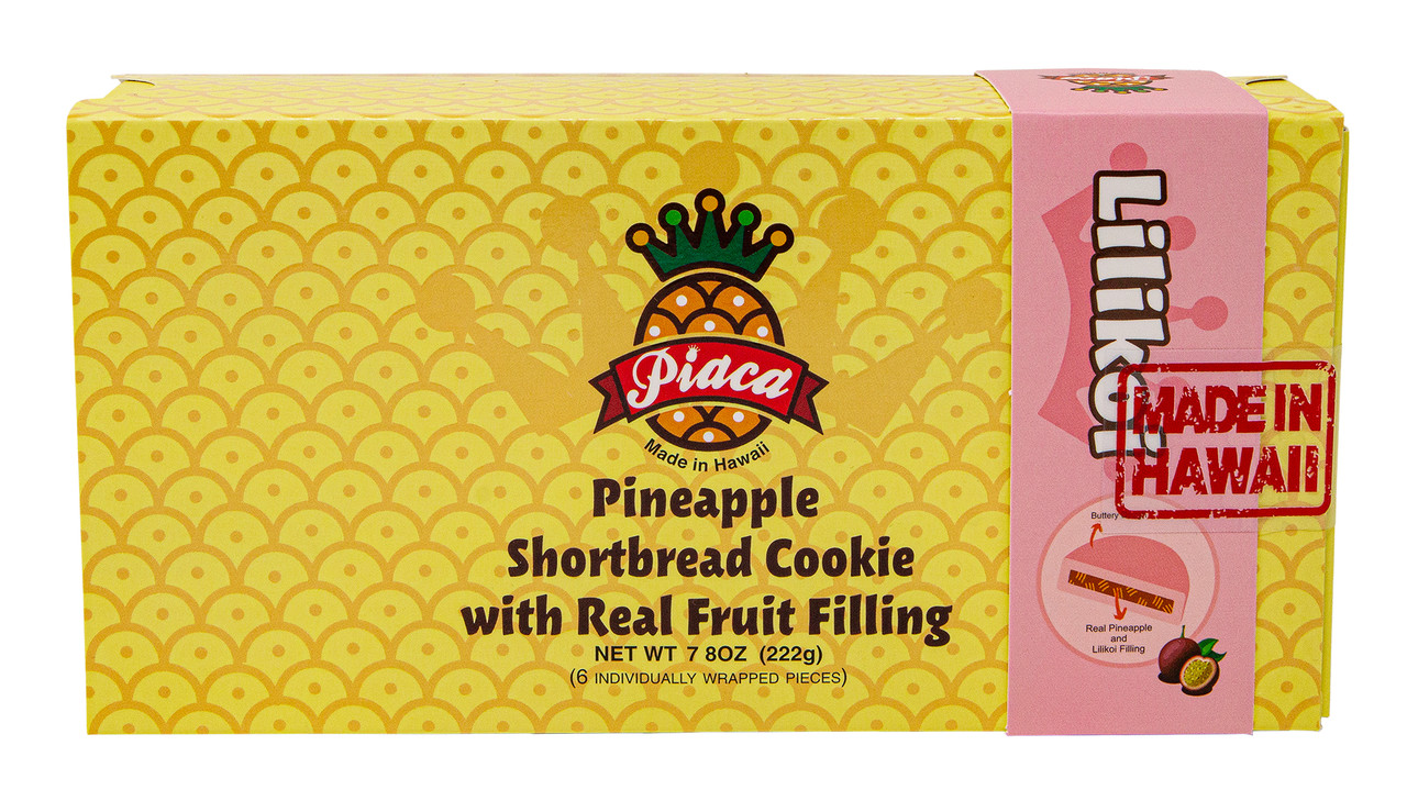 Piaca Shortbread Crust Pineapple Pastry - 6 Pack: Lilikoi