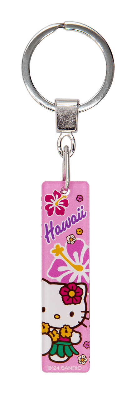 Hello Kitty® Acrylic Keyring: Hello Kitty® Hibiscus