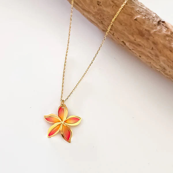 Liv-N-Aloha® Color Plumeria Necklace