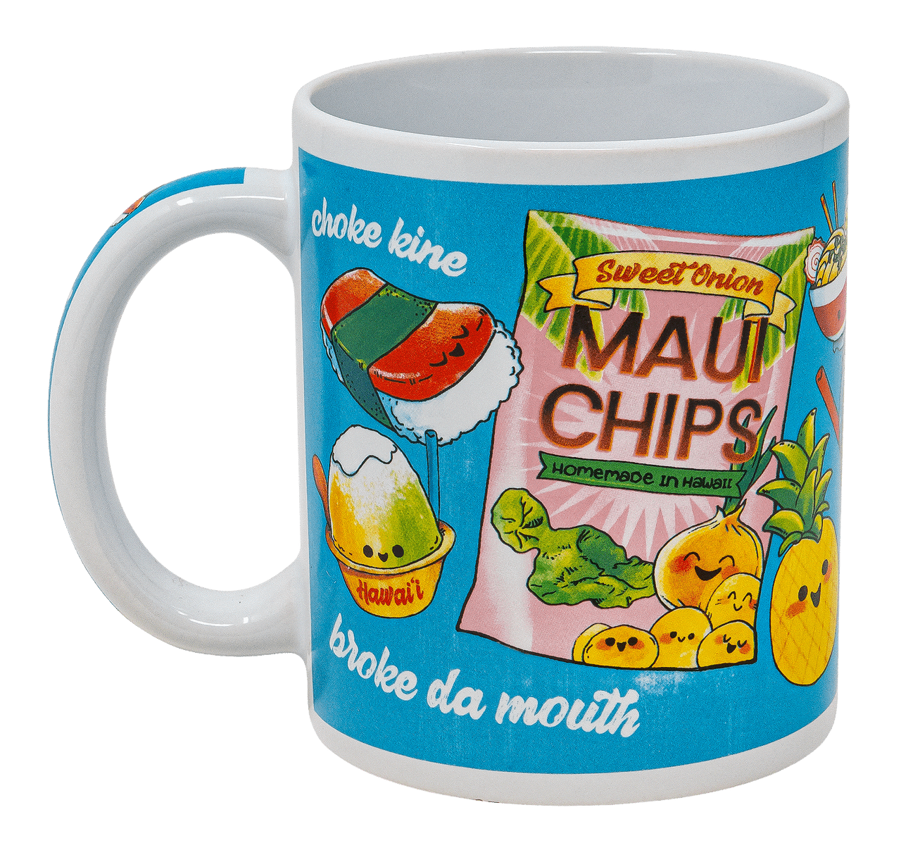 Hawaiian Design Ceramic Mug: Ono Grindz