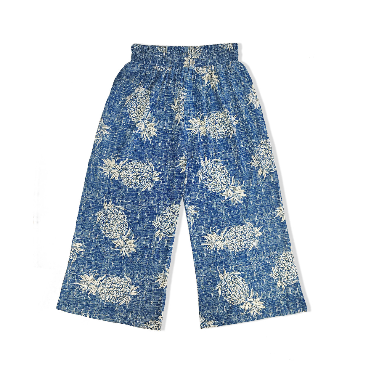 Aloha Rayon Pants - Vintage Blue Pineapple