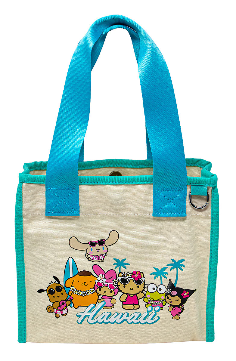 Mini Canvas Tote - Hello Kitty & Friends Beach Party: Blue