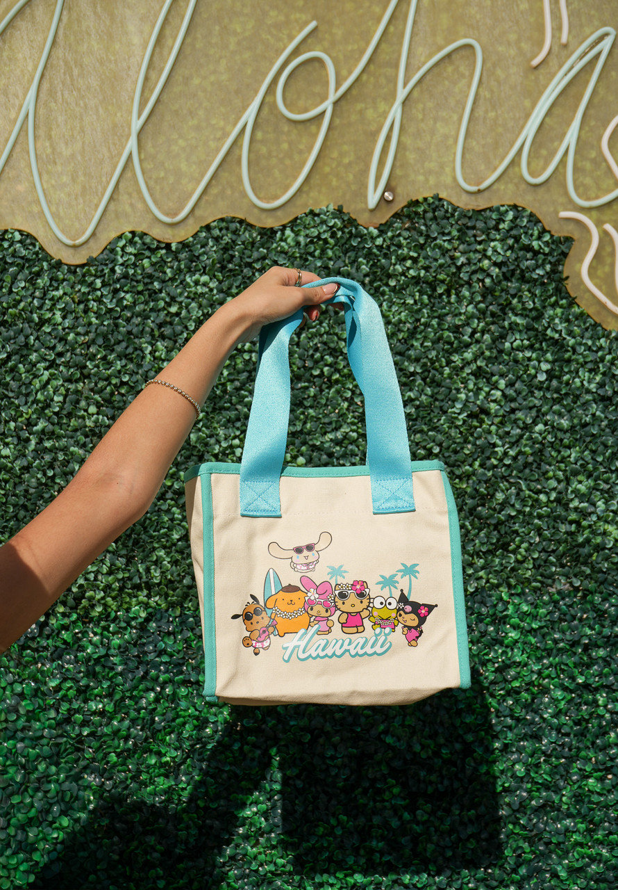 Mini Canvas Tote - Hello Kitty & Friends Beach Party: Blue