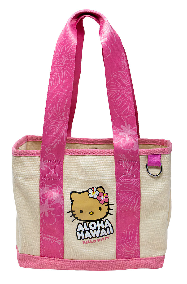 Mini Canvas Tote - Hello Kitty Big Face: Pink