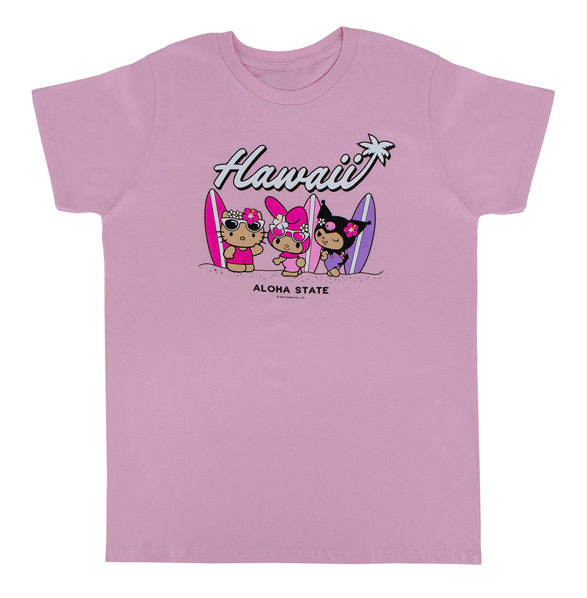 Ladies Hello Kitty & Friends Tees - Surf: Pink
