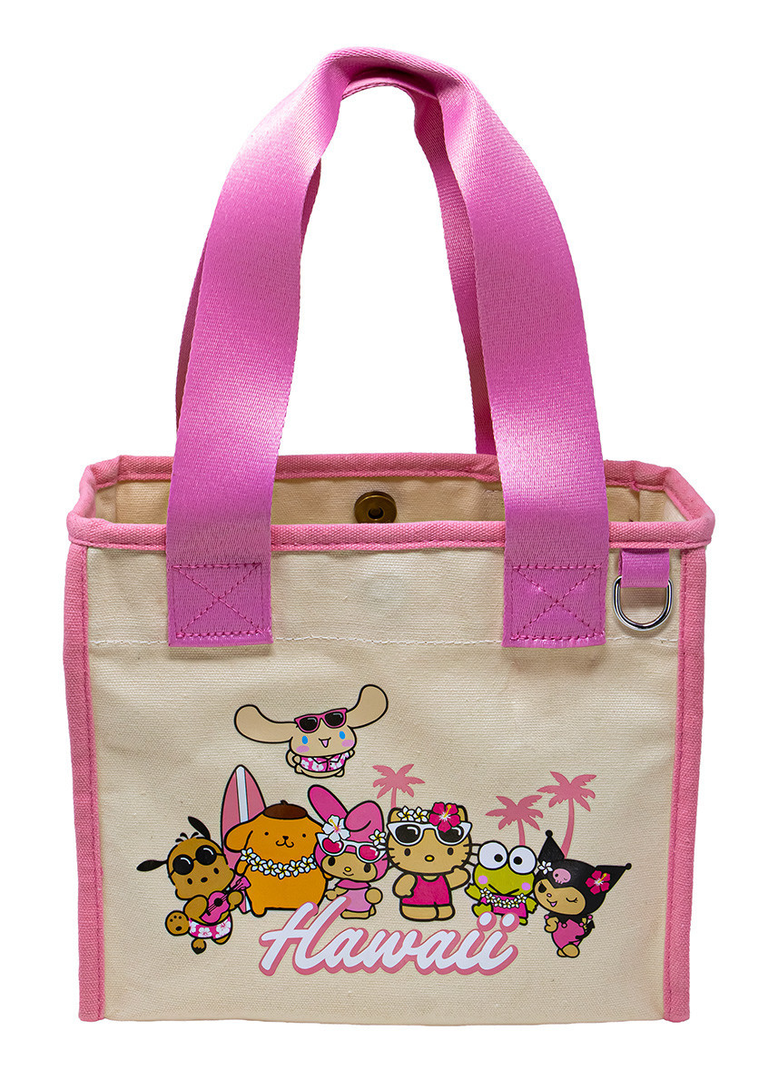 Mini Canvas Tote - Hello Kitty & Friends Beach Party: Pink
