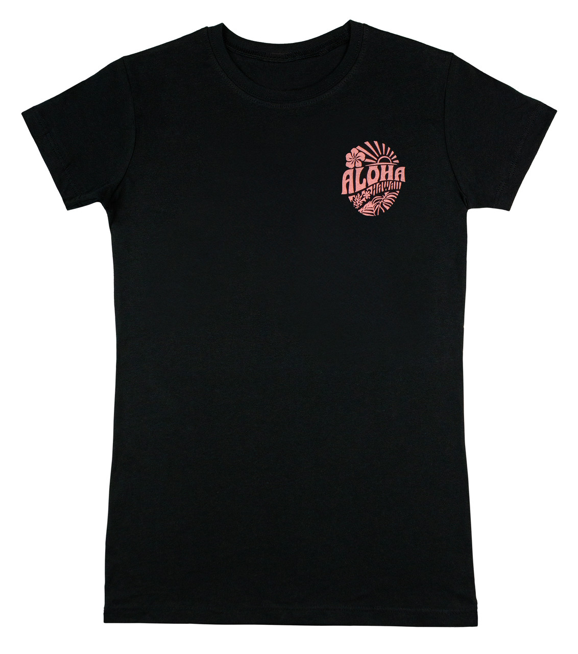 Island Girl® Tee - Sunny Aloha: Black