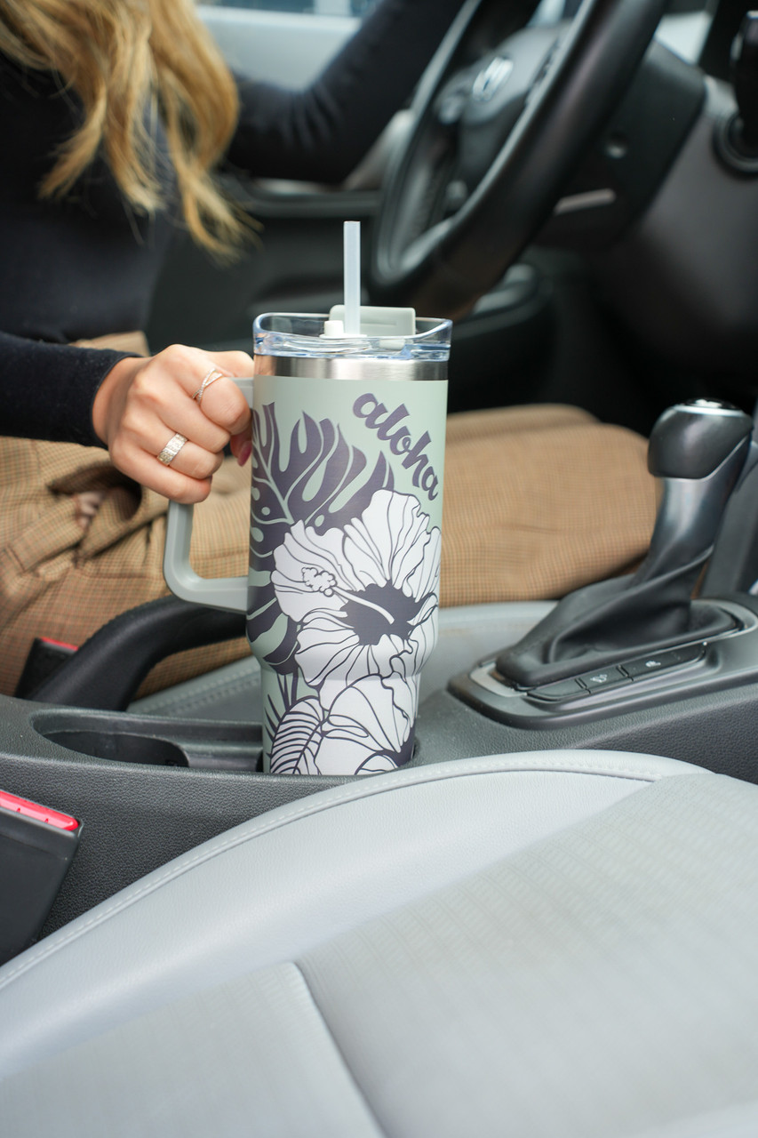 Natural HI Tumbler with Straw: Kona Winds