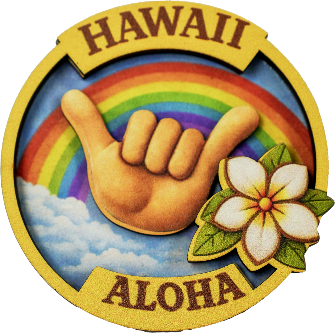 Island 3D Magnet - Shaka