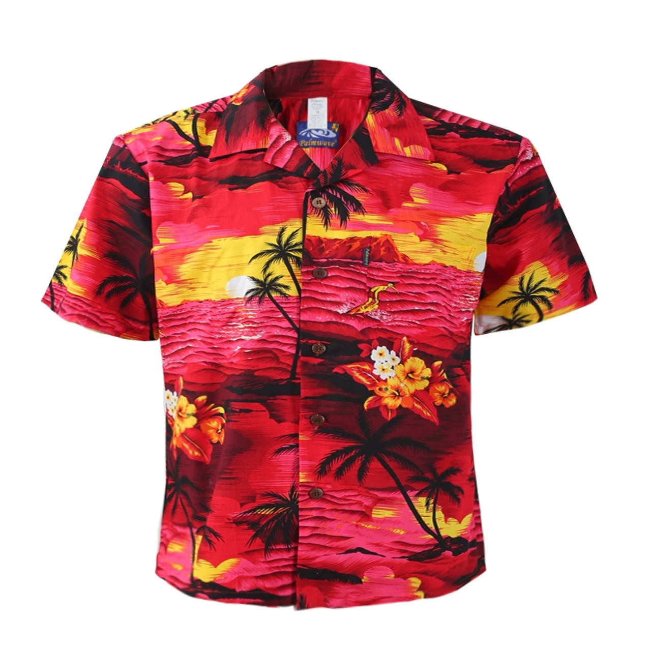 Aloha Shirt - Red Scenic