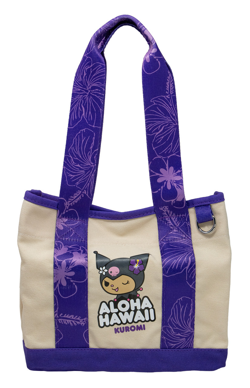 Mini Canvas Tote - Kuromi Big Face: Purple