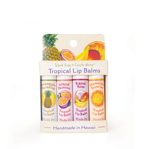 Island Soap Company Lip Balm Four Pack (Front)