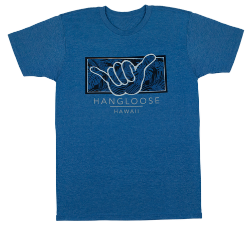 Crew Neck Tee - Hangloose Frame - Royal Heather