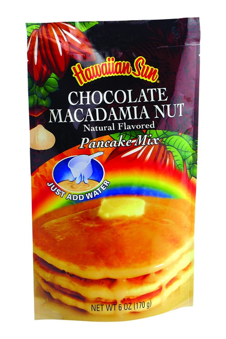 Hawaiian Sun Chocolate Macadamia Nut Pancake Mix Single