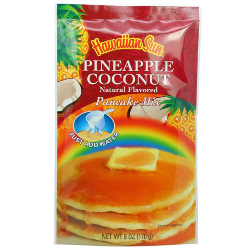Hawaiian Sun Pineapple Coconut Pancake Mix Single