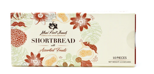 Maui Fruit Jewels - Shortbread Cookies 10pc Box
