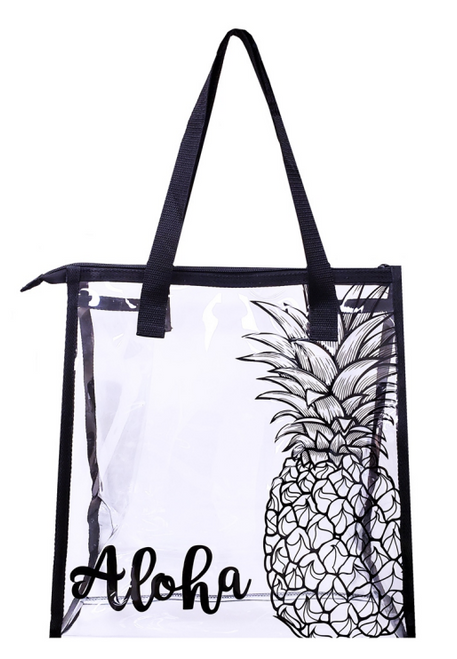 Clear Tote Bag - Big Pineapple