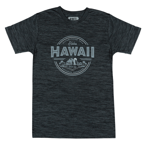 Hawaiian Athletics® Sports Tee - Island Life: Space Black