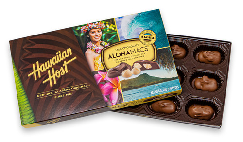 Hawaiian Host Aloha Macs Milk Chocolate 6 oz