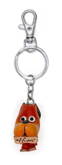 Leather Keyring - Dog (FRONT)