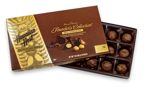 Hawaiian Host Founder's Collection Milk Chocolate Covered Macadamia Nuts 7 oz