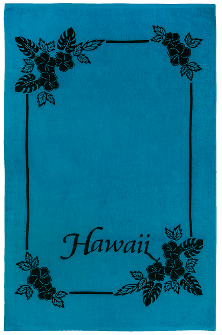 Large Blanket Beach Towel - Hawaii: Turquoise