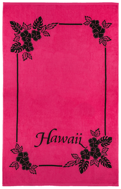Large Blanket Beach Towel - Hawaii: Pink