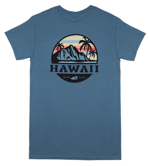Hawaiian Performance Surfwear® - Tropical Sunset: Blue (BACK)