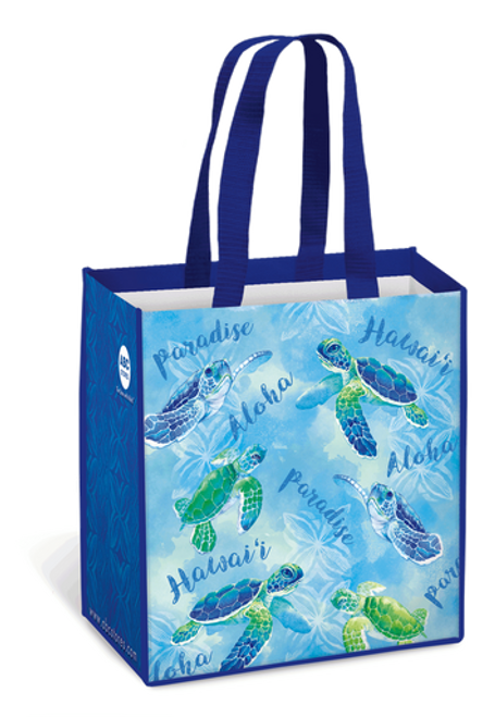 Hawaiian Design Reusable Bag: Honu Watercolor