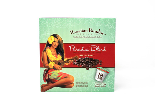 Hawaiian Paradise Coffee Single Serve K-Cup - Paradise Roast
18 Pack