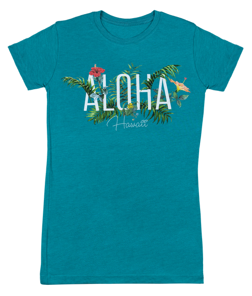 Island Girl® Surf Tee - Garden: Turquoise Heather