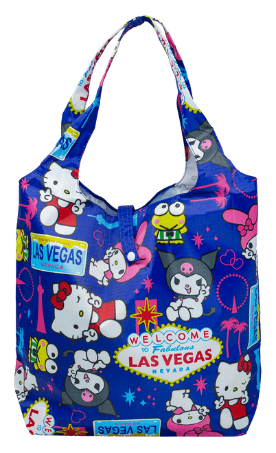 Hello Kitty® LAS VEGAS Foldable Tote: Hello Kitty & Friends - Blue
unrolled large tote