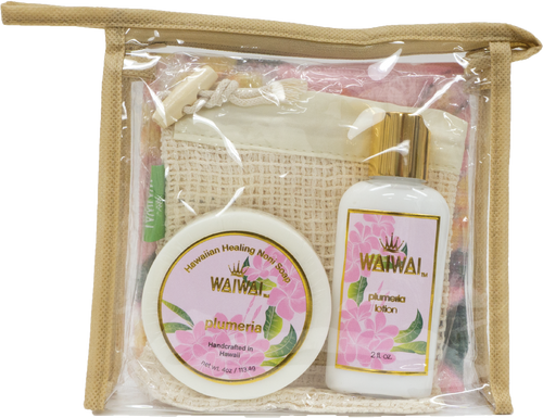 WaiWai Travel Gift Set: Plumeria