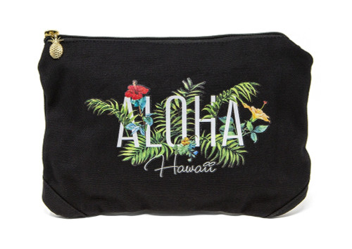 Island Accent Garden Series Clutch in Black Color