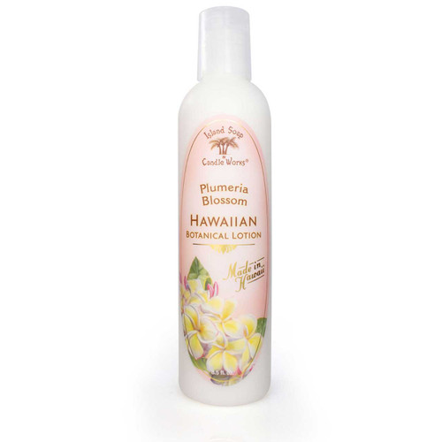 Island Soap Company Botanical Lotions 8.5oz: Plumeria Blossom (Front)