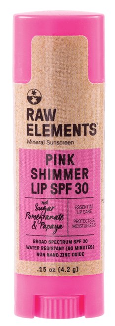 Raw Elements Pink Shimmer SPF 30